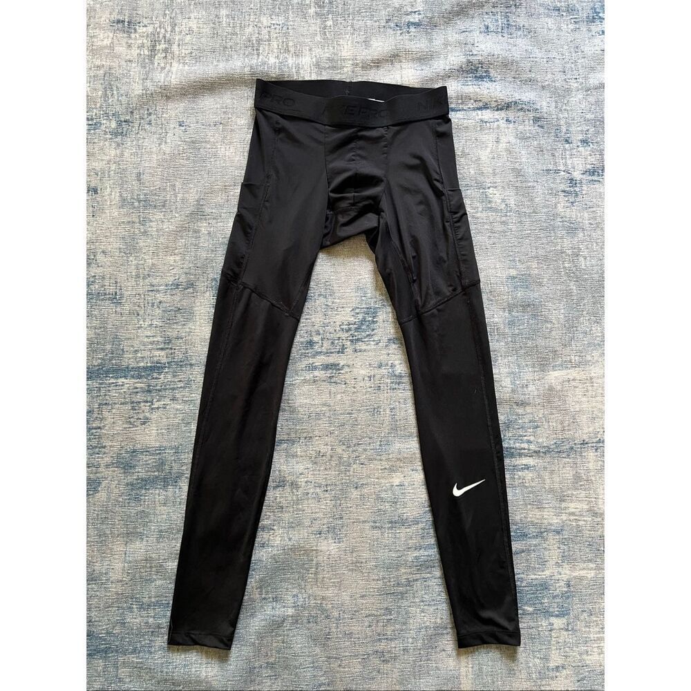 Nike Black Pro Dri FIT Fitness Tights Men's Small